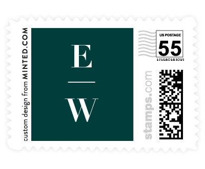'Stated (F)' wedding stamps