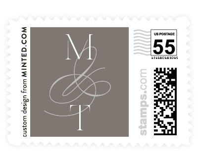 'Stencil Classic' wedding stamp