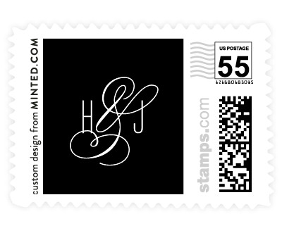 'Scripted Ampersand' wedding stamps