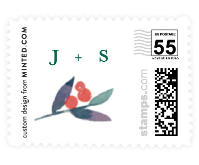'Blooms + Berries' postage