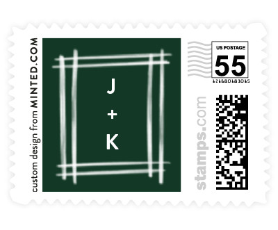 'Brushed (D)' wedding postage