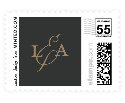 'Subtle Lines (E)' wedding stamps