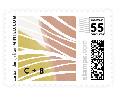 'Tropical (D)' wedding stamps