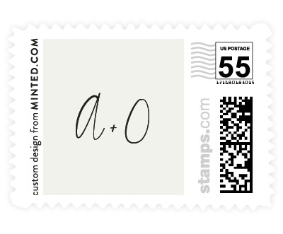 'Modern Blush (F)' wedding stamp