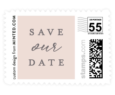 'Elegantly Scripted (B)' wedding stamp