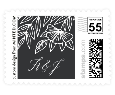 'Foiled Wreath Frame (F)' postage