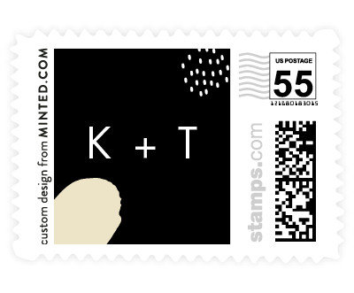 'Minimalist Abstract Sunset (B)' stamp