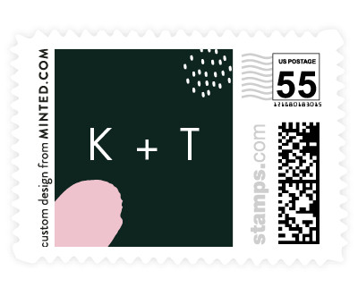 'Minimalist Abstract Sunset (C)' wedding postage