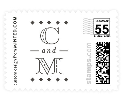 'Deco Names' stamp