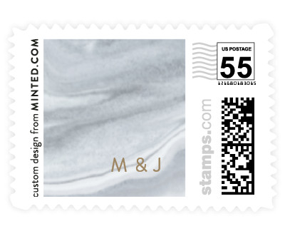 'Engraved (F)' stamp design
