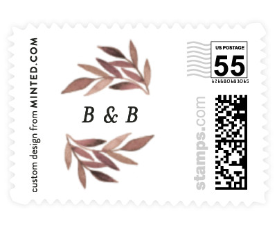 'Natural Leaf (C)' wedding stamps