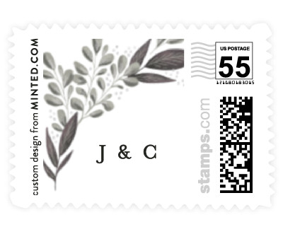 'Wild Leaf (B)' wedding stamp