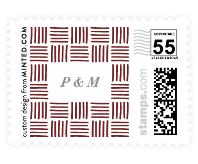 'Simply Stated (F)' stamp design