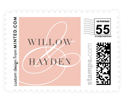 'Ampersand Love 2' wedding postage
