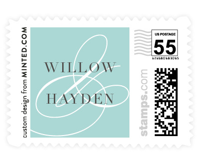 'Ampersand Love 2 (B)' wedding stamp