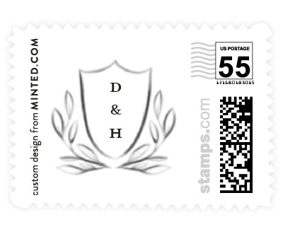 'Casual Script' wedding stamps