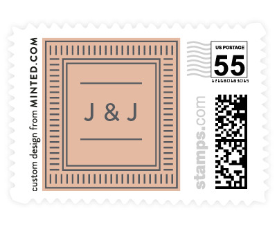 'Modern Passport (E)' wedding postage