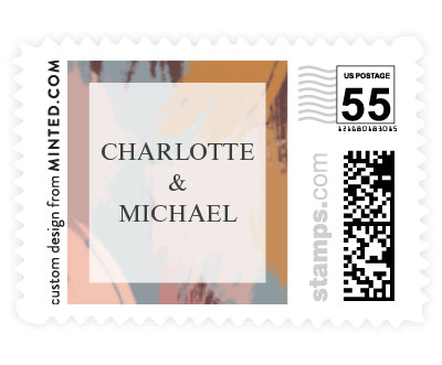 'Painted Date (D)' postage stamps