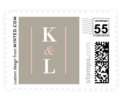 'Classic Date (D)' wedding postage