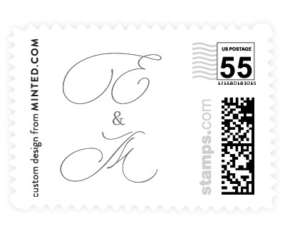 'Quiche' wedding postage