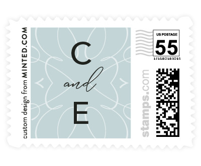 'Typographic Wedding (C)' wedding postage