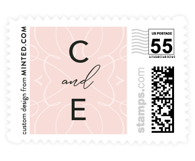 'Typographic Wedding (D)' wedding stamp