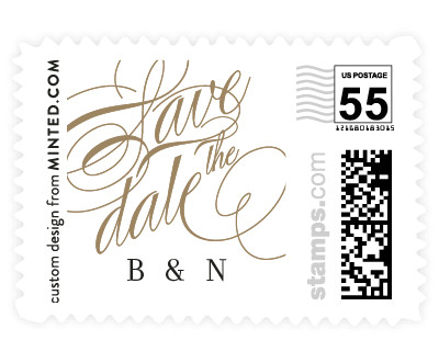 'Clean Script (C)' stamp design