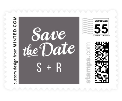 'Retro Script' stamp