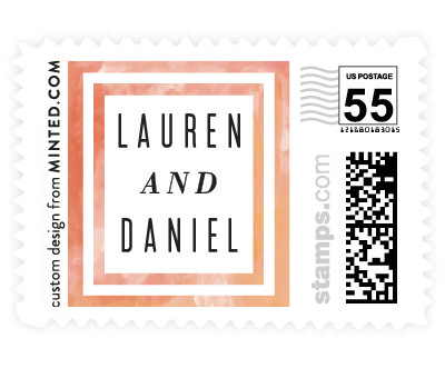 'Abstract Art (C)' wedding stamp