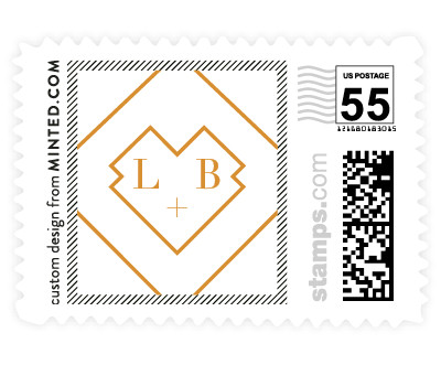 'Modern Elegance (B)' wedding postage
