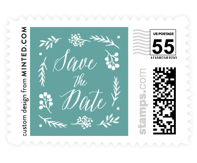 'Rustic Modern Floral (D)' stamp design
