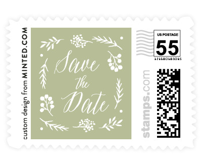 'Rustic Modern Floral (E)' postage stamps