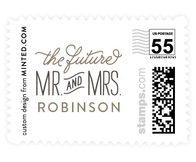 'Mr. & Mrs.' postage stamp