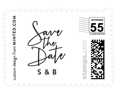 'Stylish Script (D)' stamp