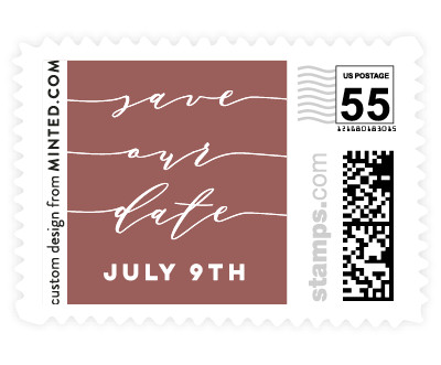 'Definitely (F)' stamp design