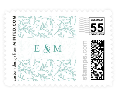'Hand Lettered Sun-kissed Vines (B)' postage stamp