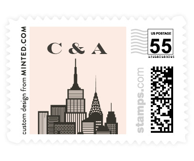 'Amalfi - New York City' postage stamp