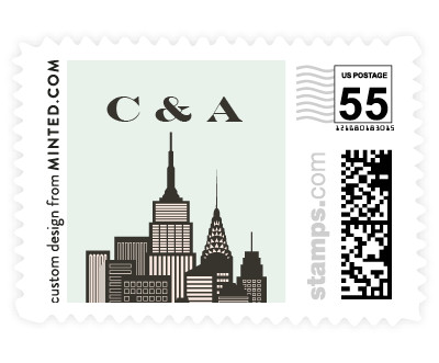 'Amalfi - New York City (C)' wedding postage