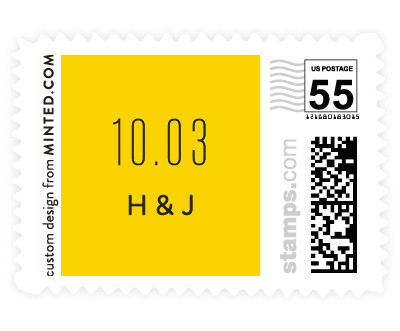 'The Date Is Set (B)' postage stamp