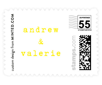 'Smitten (D)' wedding stamp