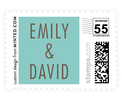 'Uptown Trio (C)' wedding stamps