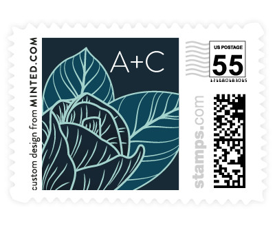 'Resplendent (E)' stamp design