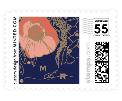 'Floral Sprigs (B)' postage stamp