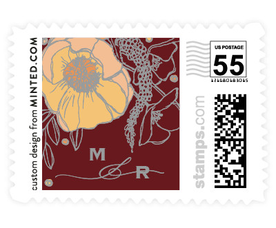'Floral Sprigs (C)' stamp