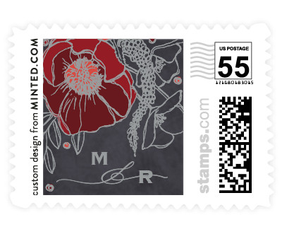 'Floral Sprigs (G)' stamp design