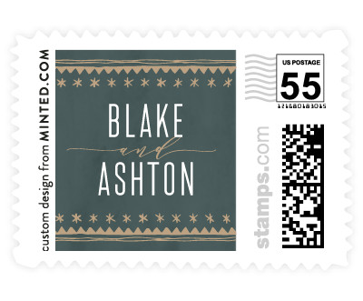 'Boho Glam' wedding stamps