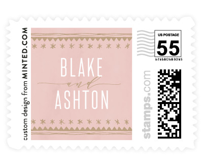 'Boho Glam (D)' postage stamp