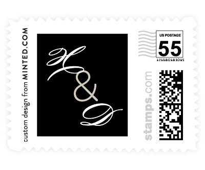 'Elegantly Lined (D)' postage stamps