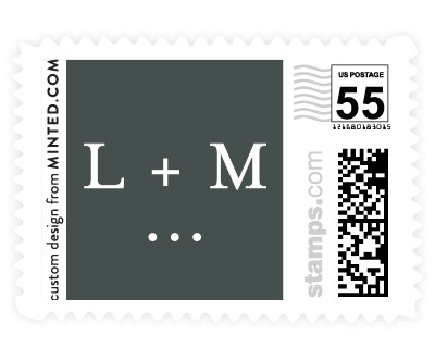 'Foil Frame (B)' wedding stamps