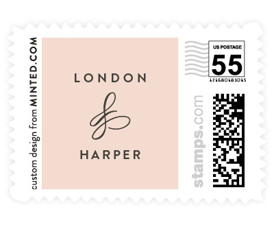 'Twirl Monogram B' postage stamps